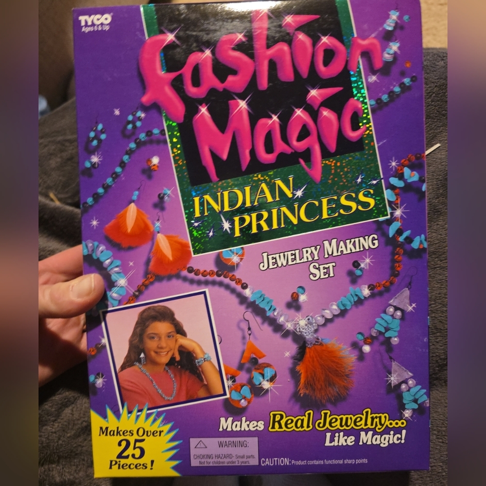 Tyco Vintage 1995 Fashion Magic Indian Princess Jewelry Making Set FACTORYSEALED